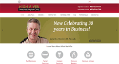 Desktop Screenshot of highriverdenture.com