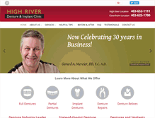 Tablet Screenshot of highriverdenture.com